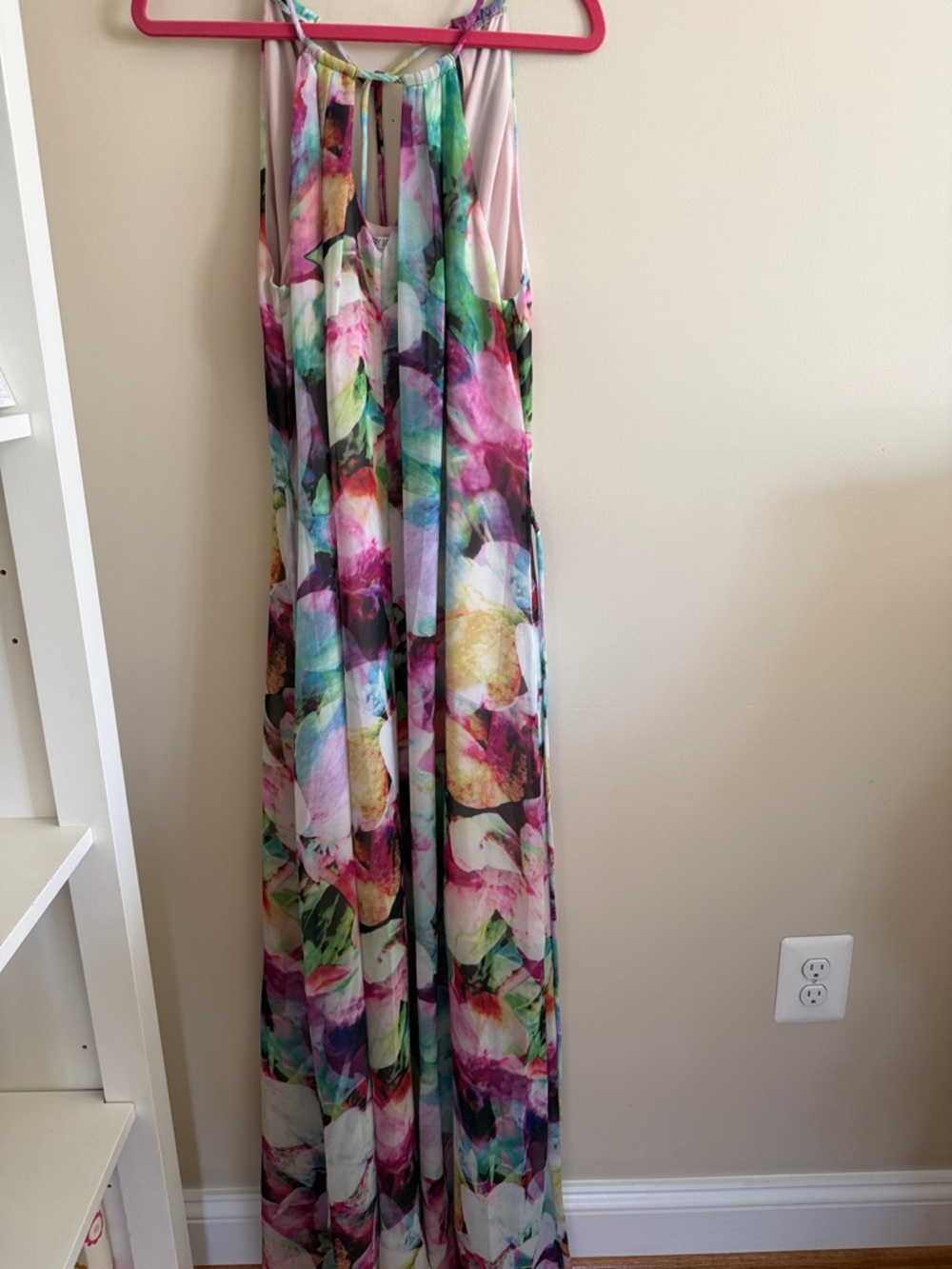 Maggy London Multi-Color Floral Maxi Dress (Pink, Green, Yellow, Blue)